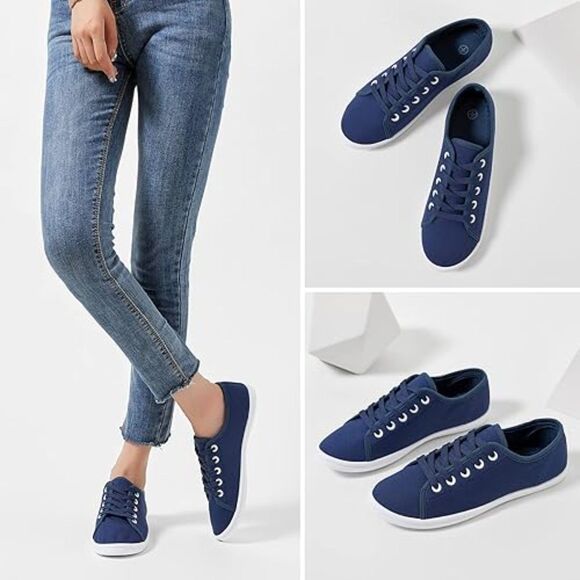 Casual Canvas Sneakers, SIZE 8, 14E-145S006 - Picture 2 of 2